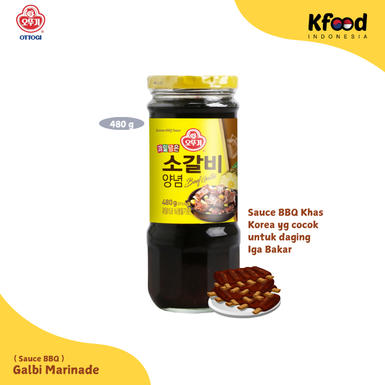 

Kfoodind - Ottogi Beef Kalbi Marinade 480g - Saus Marinasi Iga Korea
