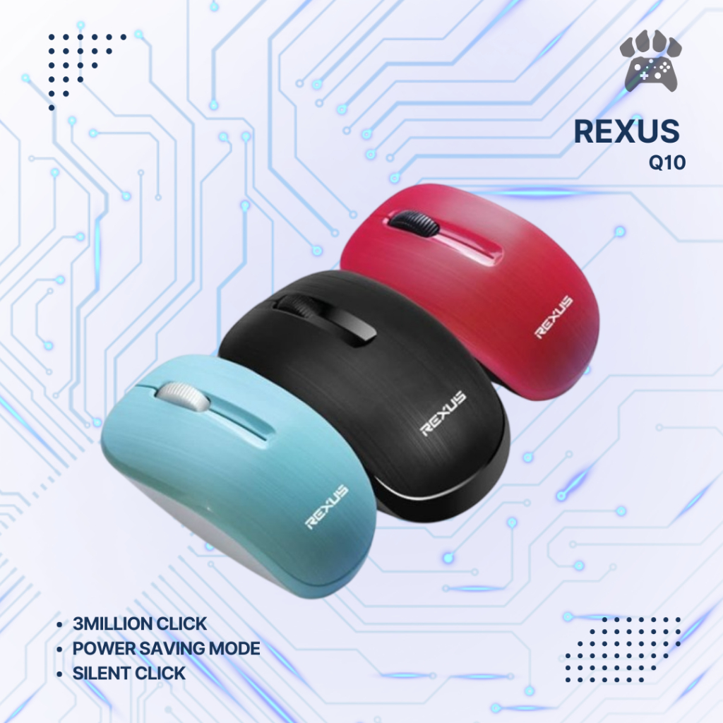 Rexus Q10 Office Mouse Wireless Silent Q 10