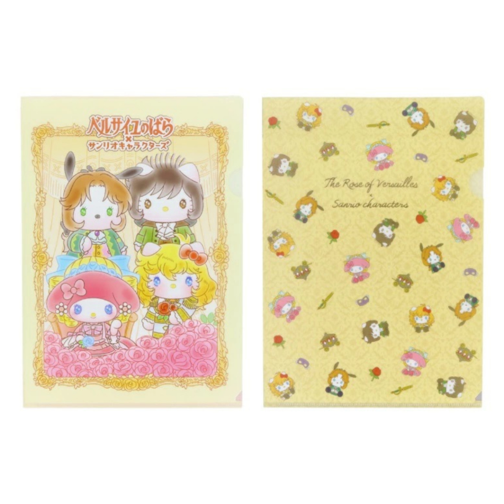 

File Holder A4 Sanrio x The Rose of Versailles Clear Map Dokumen Paper Organizer Limited Edition
