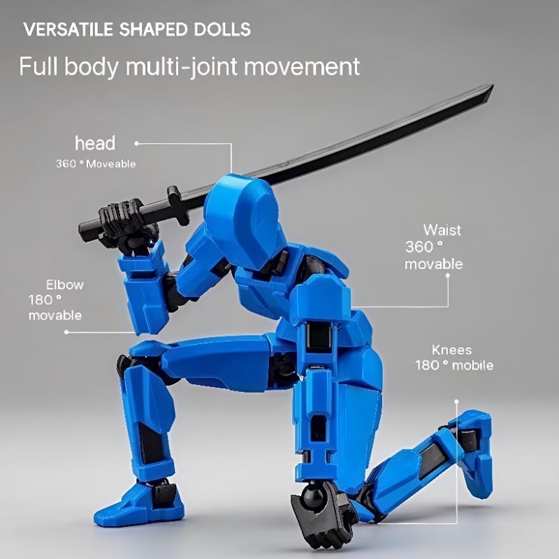 Super Robot Dummy 13 Mainan Anak Robot DIY Magnetic Ninja Warrior Bisa Berbagai Pose Gerakan Terbaru