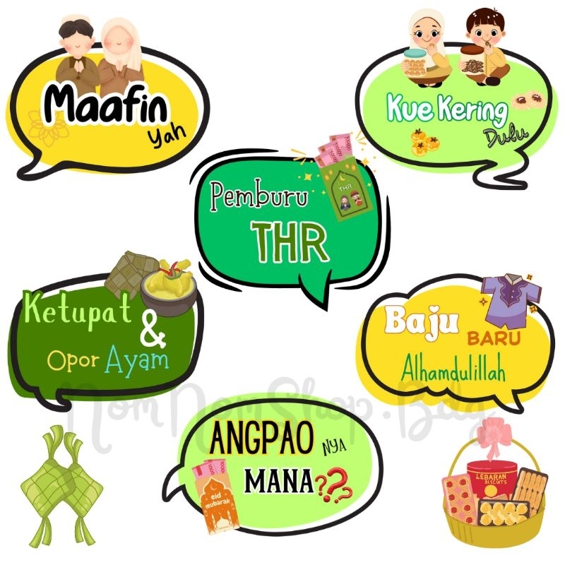 Props Photobooth LEBARAN Halal Bi Halal