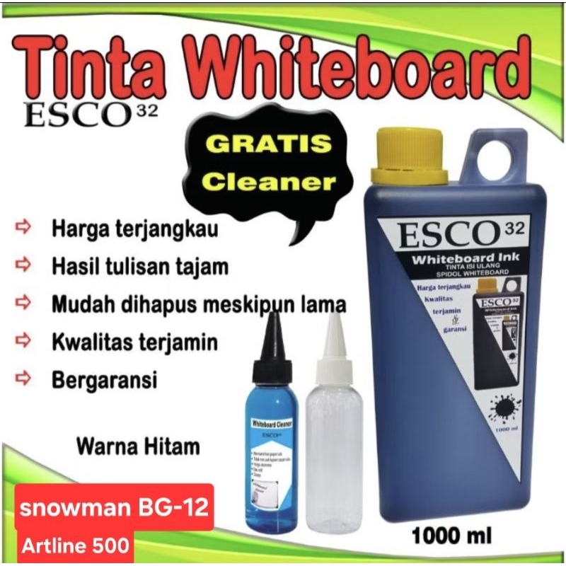 

Tinta whiteboard papan tulis esco hitam 1000 ml