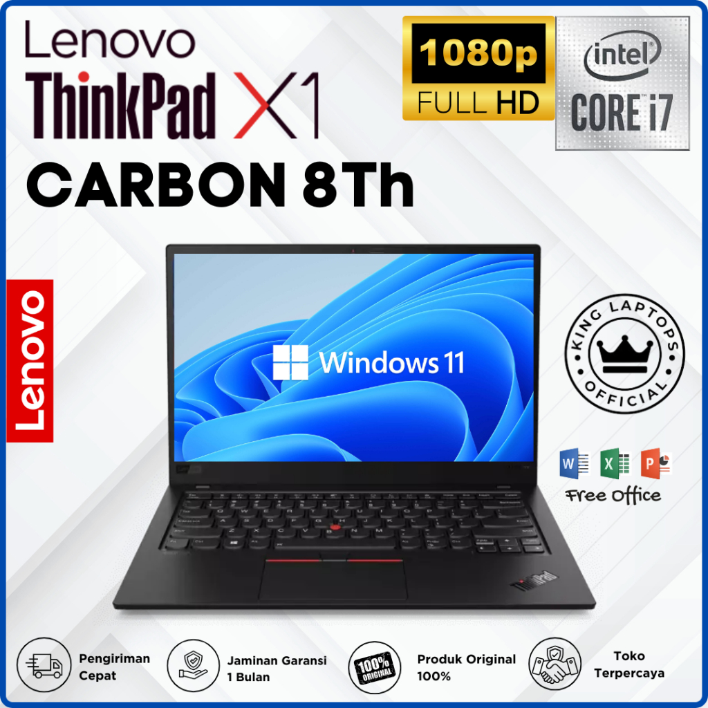 Lenovo Thinkpad X1 Carbon G8 Core i7 Gen-10/RAM 16GB/1TB SSD/Original