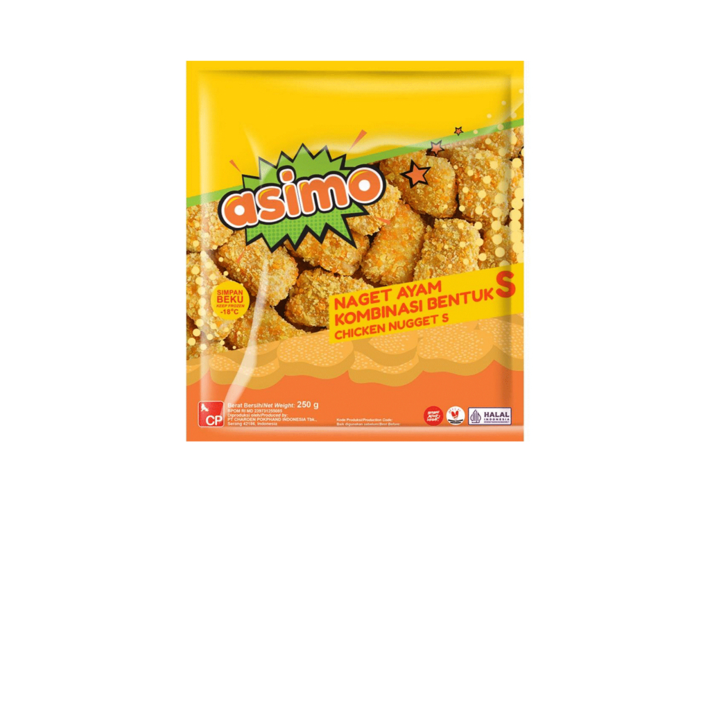 

ASIMO NAGET KOMBINASI 250 GRAM BENTUK S