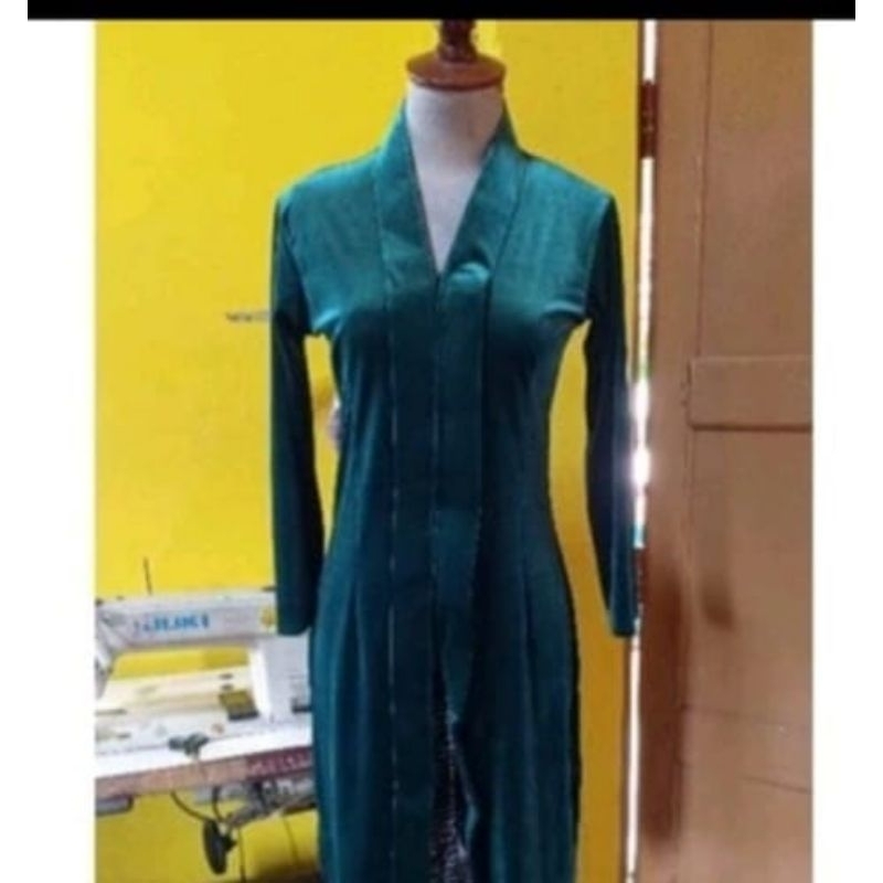 KEBAYA BELUDRU TUNIK KARTINI/ENCIM PANJANG SELUTUT WANITA DEWASA
