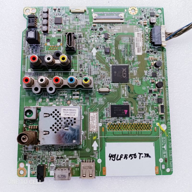 MAINBOARD TV KG 49LF550T - MOTHERBOARD TV LG 49LF550T - MOBO TV LG 49LF550T - MB TV LG 49LF550T