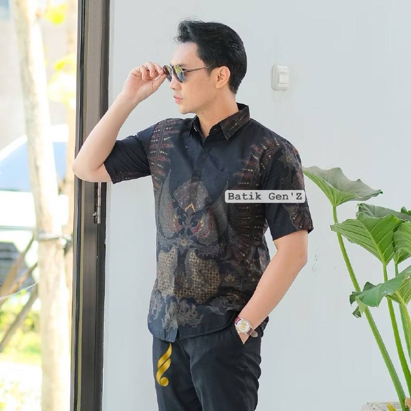 Batik Pria Lengan Pendek Premium halus