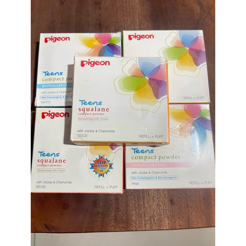 bedak padat pigeon fulcase n refill teens