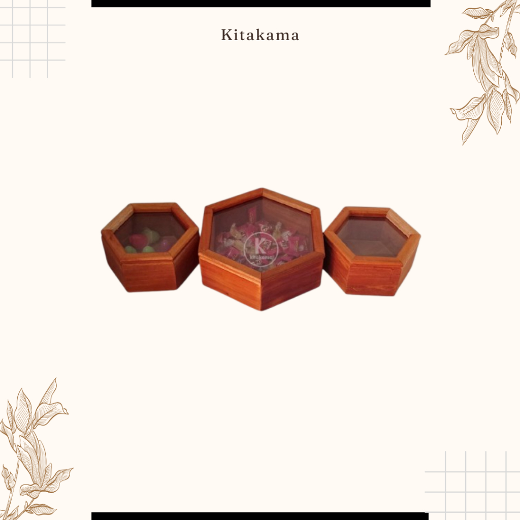 

Kitakama - Toples Kayu Hampers Lebaran Wadah Camilan Unik dan Elegan