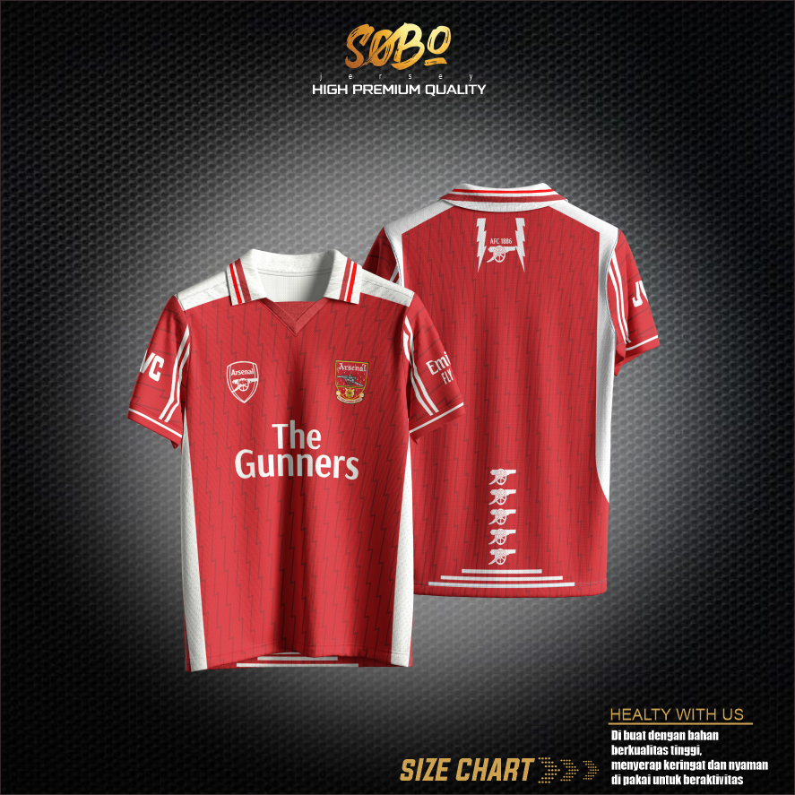 Jersey Retro Fantasy ARSENAL  || Jersey Retro || Jersey Clasic  || Jersey Vintage