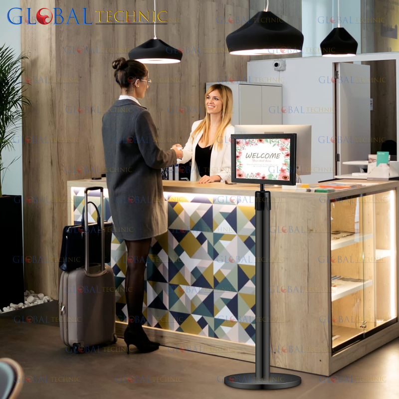 

Sn Frame A4 Standing Holder Snage Poster Stainless / Papan Petunjuk Tiang Antrian