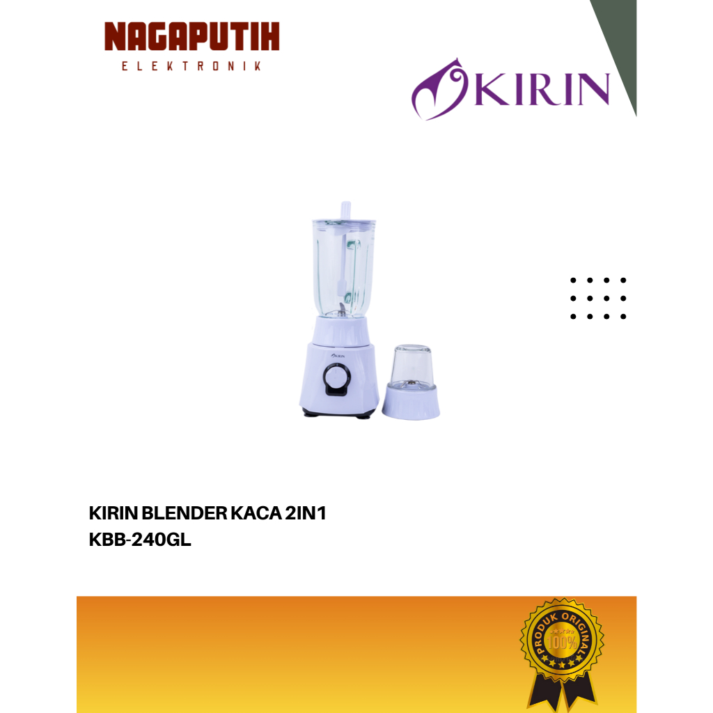 KIRIN BLENDER KACA 1 Liter KBB-240GL