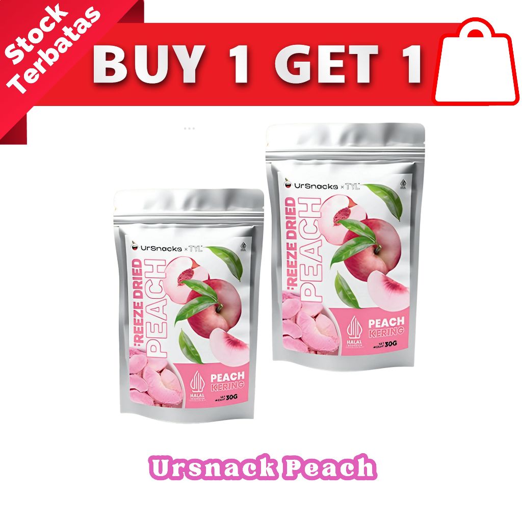

PROMO [ BUY 1 GET 1 ] Ursnacks Pure Freeze Dried Peach