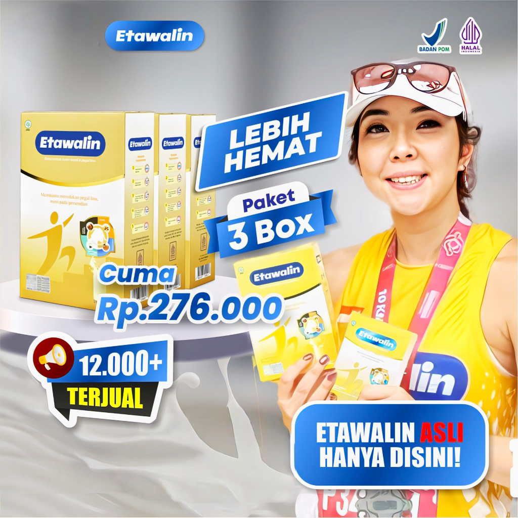 

Etawalin Susu Etawa Asam Urat Nyeri Sendi dan Reumatik 3 Box