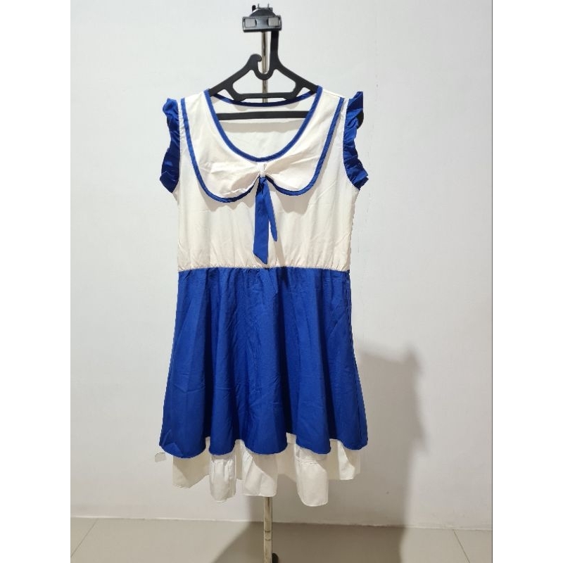 Dress Blue/ Dress Biru/ Dress Lucu Preloved