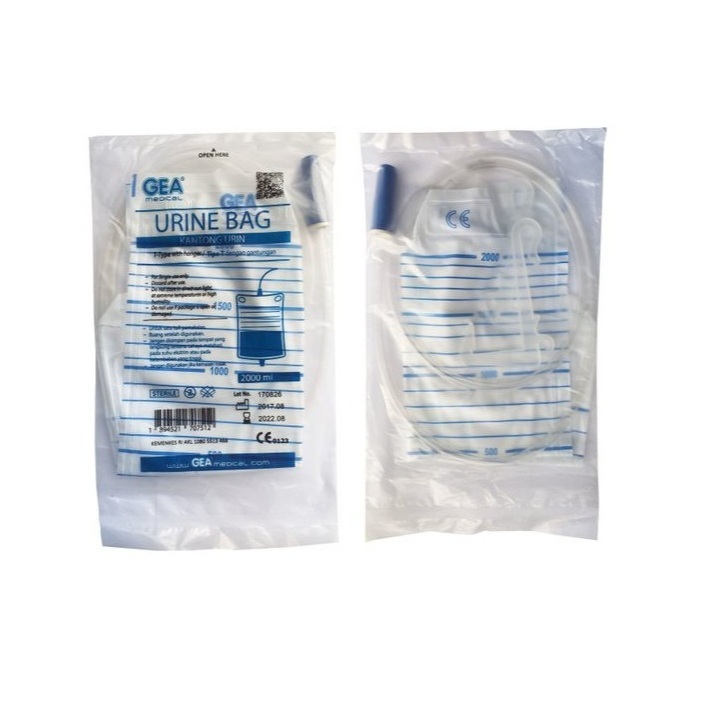 GEA Urine Bag 2000 ml T Type with Hanger - Kantong Urin [BOGOR]