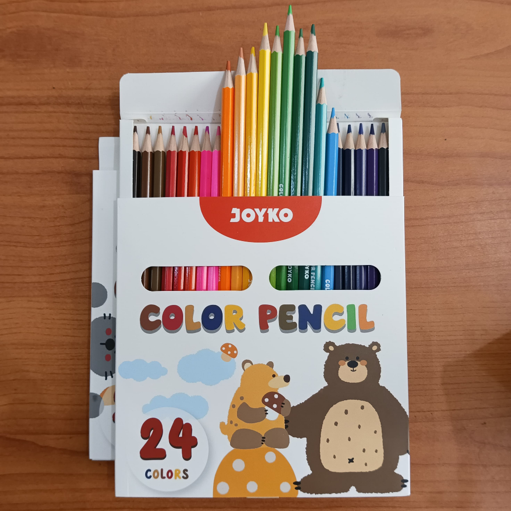 

PENSIL WARNA JOYKO 24 WARNA PANJANG CP-0132-24 [1 SET]