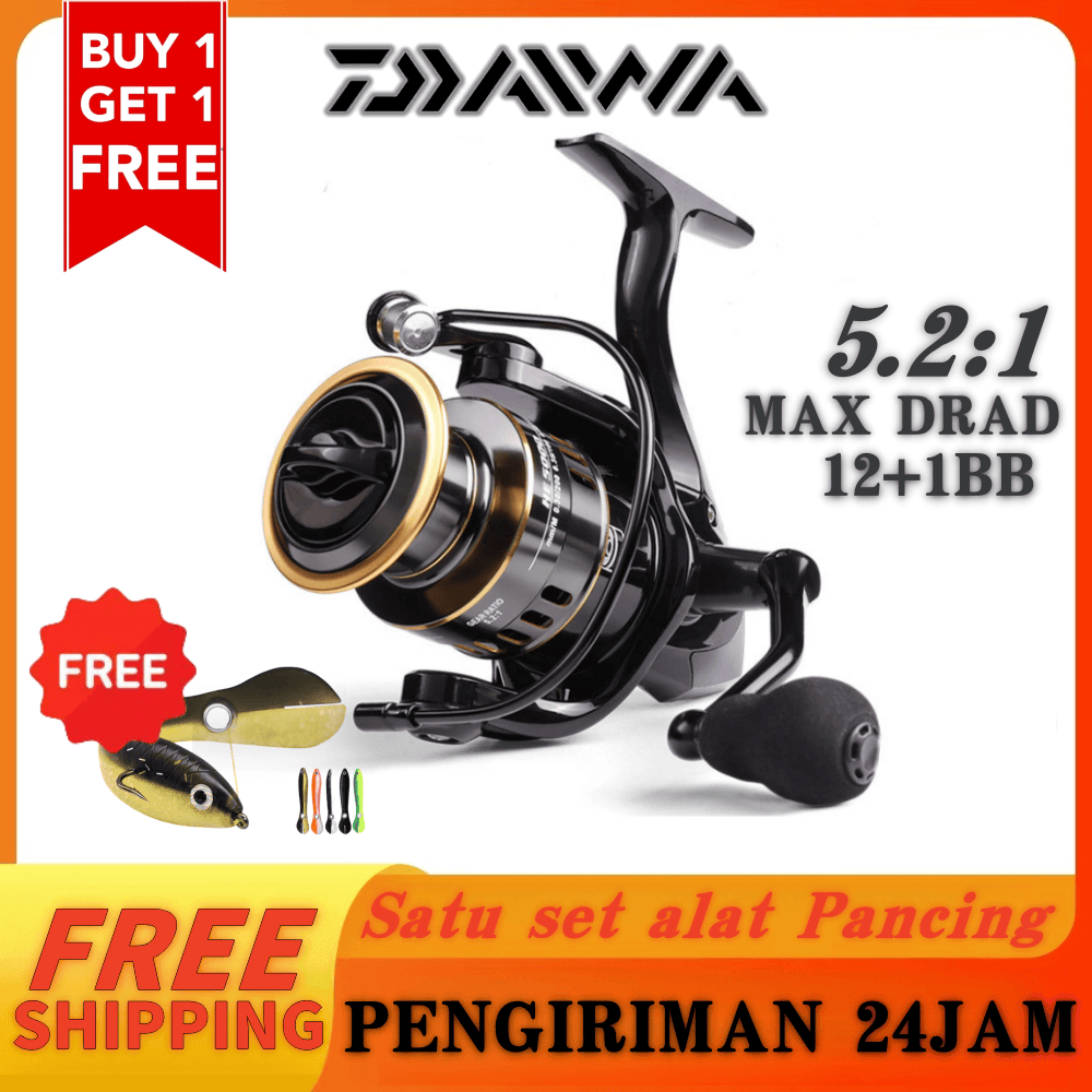 Stok Siap DAIWA Reel reel pancing power handle Spinning Reel casting Reel daido reel saltwater reel
