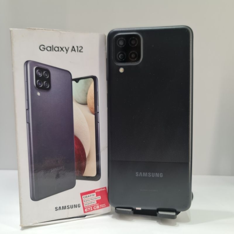 SAMSUNG A12 SECOND ORIGINAL FULLSET RESMI