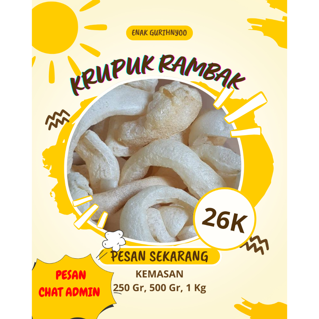 

kerupuk Rambak Original Renyah
