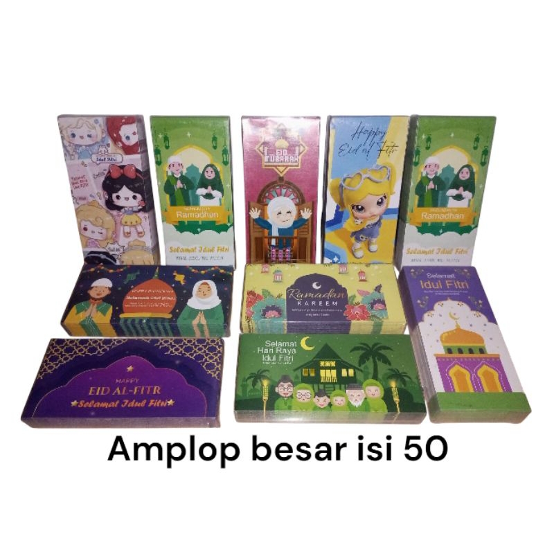 

AMPLOP AMPAU LEBARAN UKURAN BESAR ISI 50 PCS
