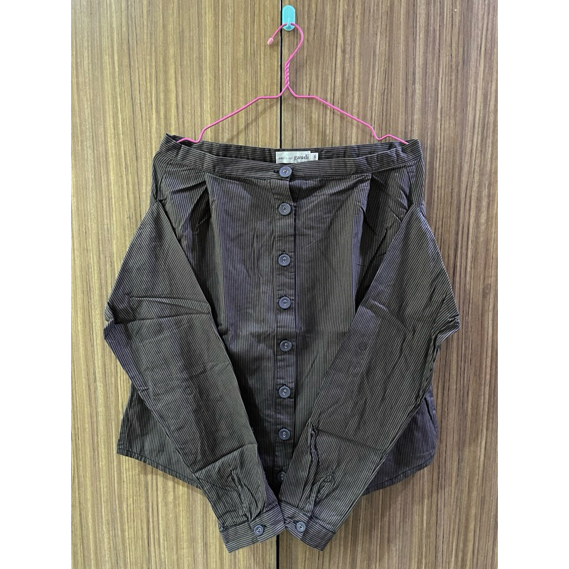 sapto djojokartiko x gaudi sabrina top striped