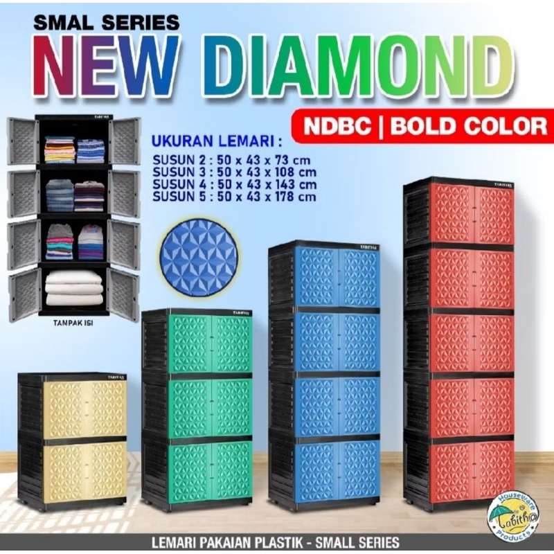 (ekspedisi)lemari 4 susun/lemari plastik 4 susun/lemari tabitha