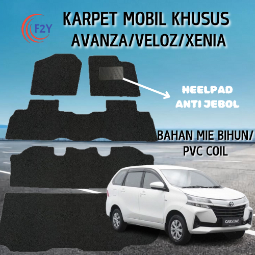 Karpet Mobil Mie Bihun AVANZA VELOZ XENIA 2022 2025 Full Set Bagasi