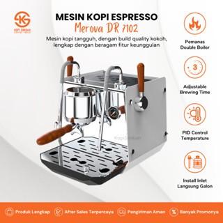 Mesin Kopi Espresso MEROVA DR7102 DR7101 Gustino DR7106 Coffee Maker Machine Alat Seduh Kopi Espreso