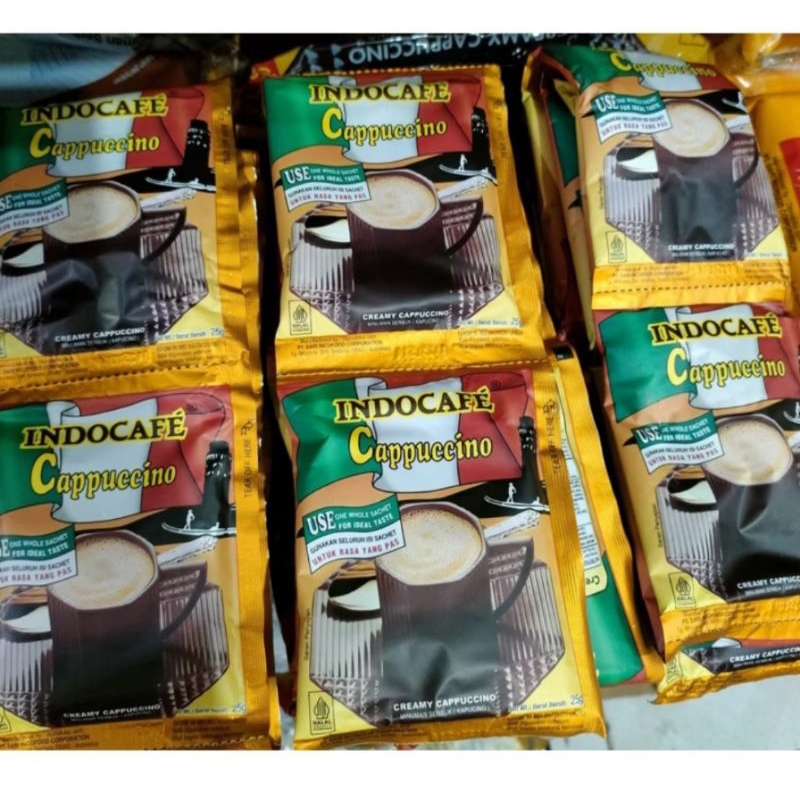 

indocafe cappucino isi 10 sachet 25 gram