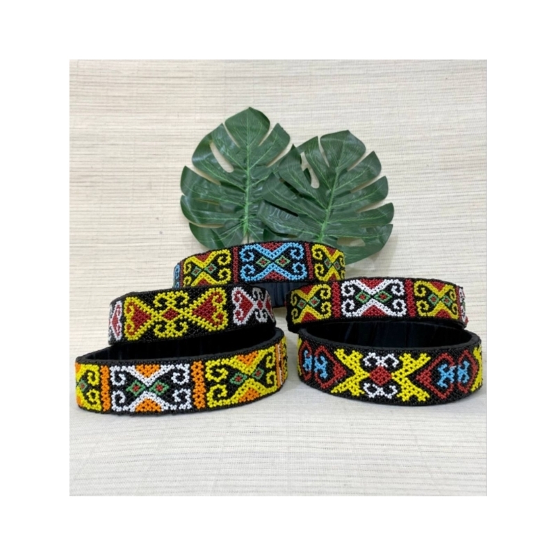 TOPI BULAT MANIK DAYAK BAHAU - TOPI MANIK BAHAU - TOPI DAYAK