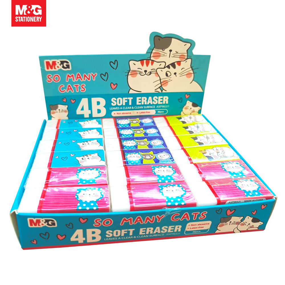 

M&G "So Many Cats" White Eraser / M&G Penghapus kecil / Penghapus pensil