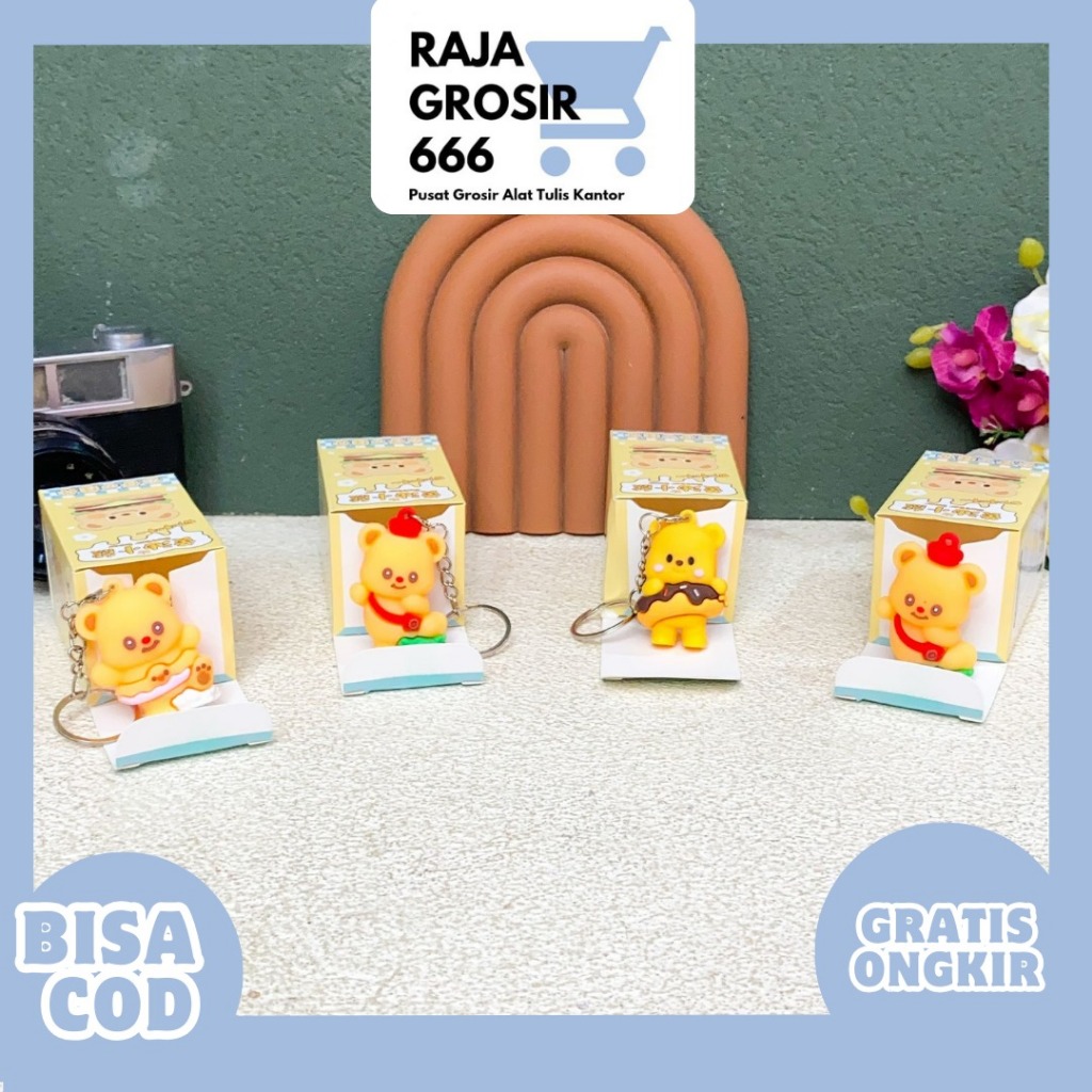 Mistery Box Gantungan kunci Butter Bear GK-1820 / Mystery Box Blind box keychain ganci Butter bear b
