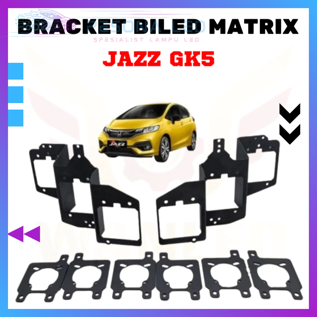 Breket BI-LENS matrix JAZZ GK5 2013 2021 bracket braket projie kotak mobil honda 1.5 inch projector