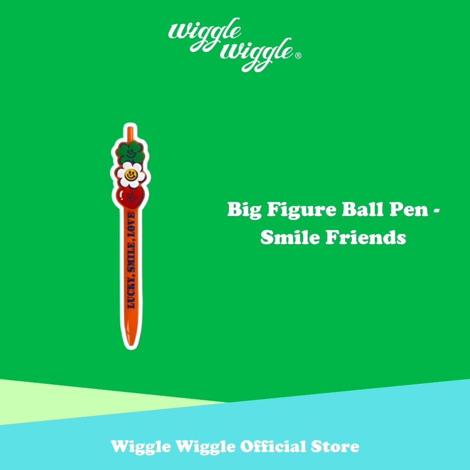 

NEW PRODUCT WIGGLE WIGGLE BIG FIGURE BALL PEN - SMILE FRIENDS PULPEN BOLPOIN BULPEN HITAM LUCU KOREA