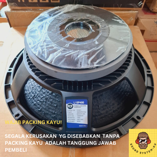 [ PACKING KAYU ] SPEAKER RCF 15 INCH LF15P400 / LF15 P400 SPIKER KOMPONEN 15 IN WOFFER COIL 4 IN