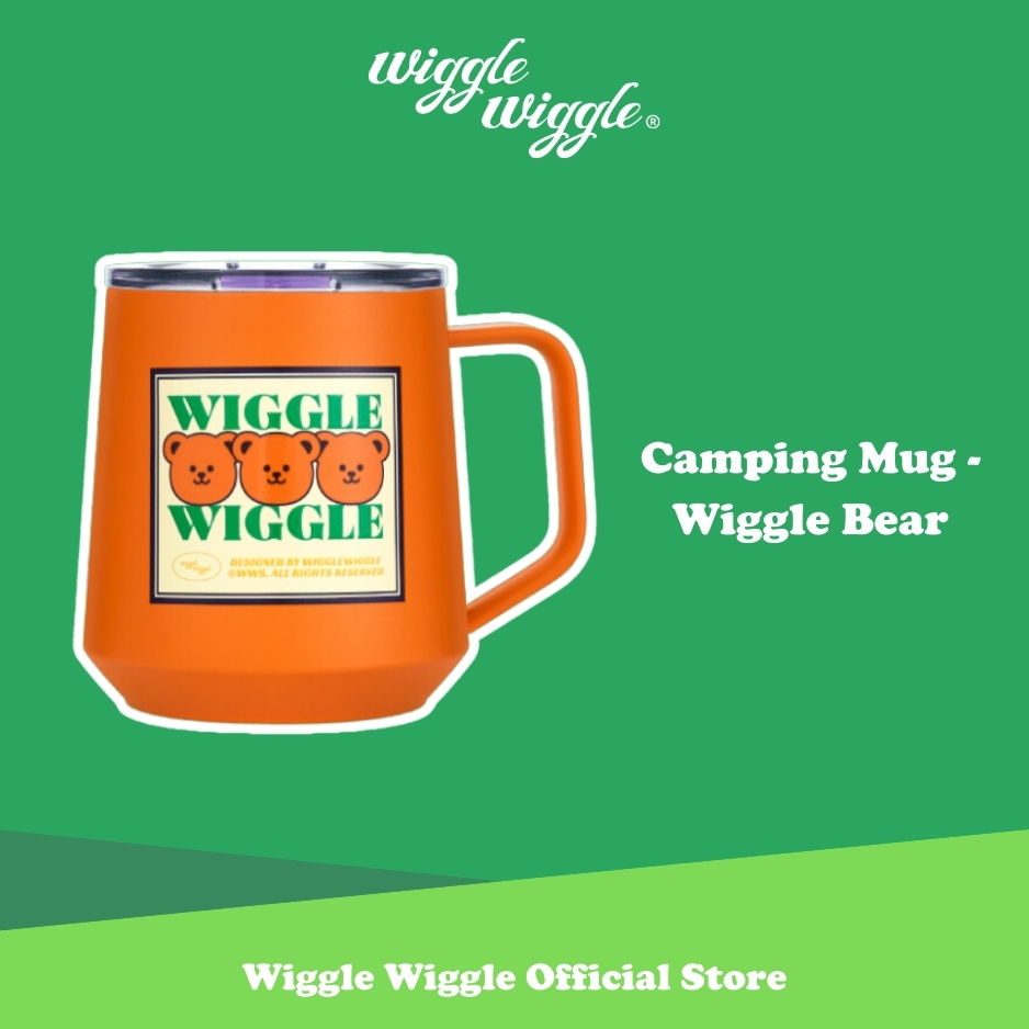 Wiggle Wiggle Camping Mug - Wiggle Bear Gelas Cangkir Lucu Korea