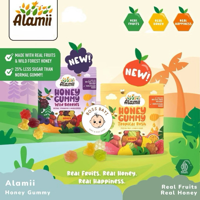 

ALAMII Honey Gummy Tropical Rush | Wild Berries 40g
