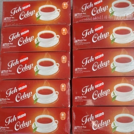 

(Perpack isi 5 Box) Sosro Teh Hitam Celup isi 25 Kantong