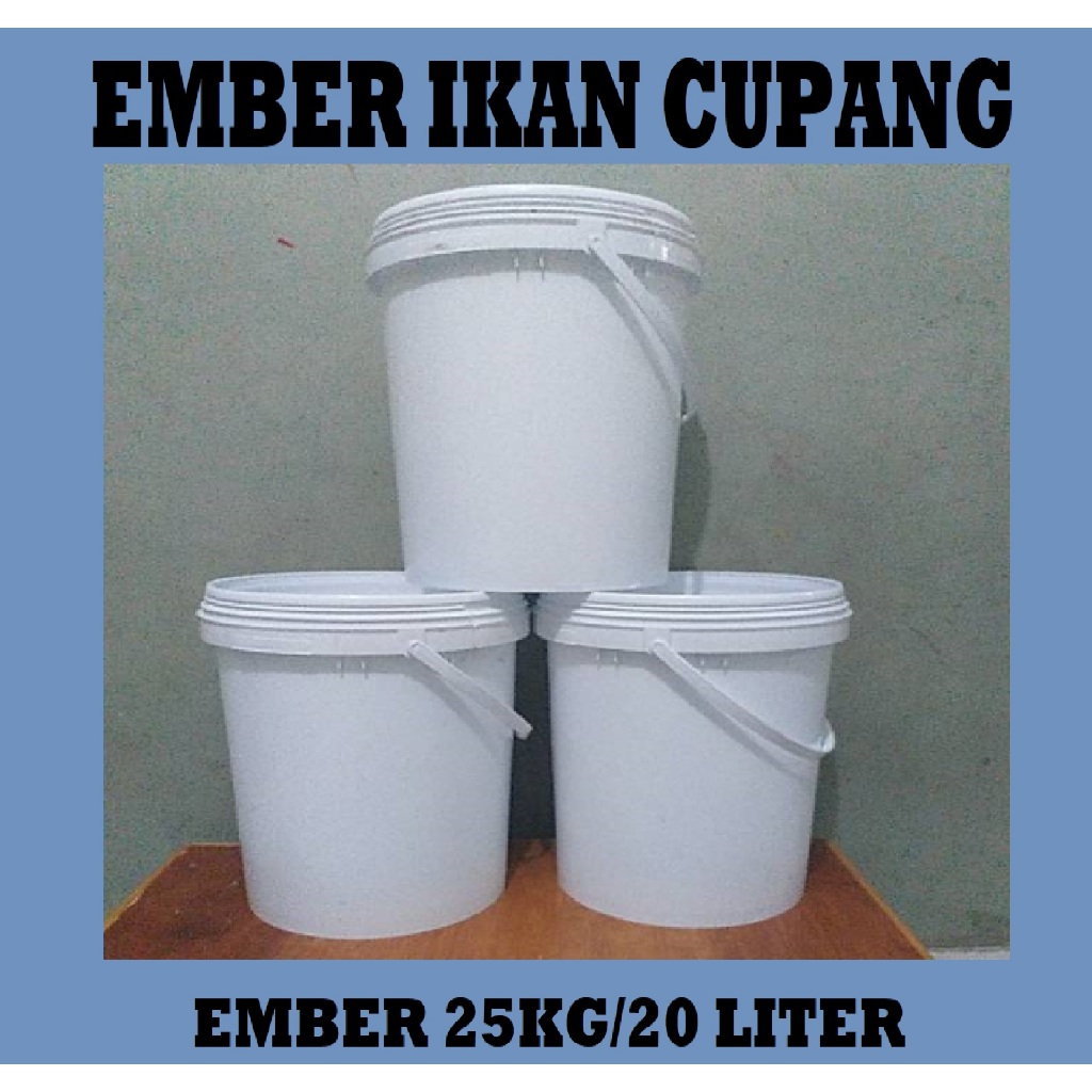 Ember plastik bekas cat 25kg murah/Ember plastik