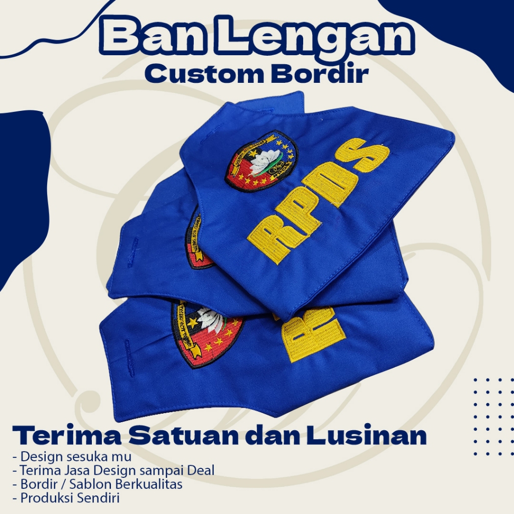 ATRIBUT BAN LENGAN CUSTOM - BAN LENGAN CUSTOM - BADGE LENGAN MURAH
