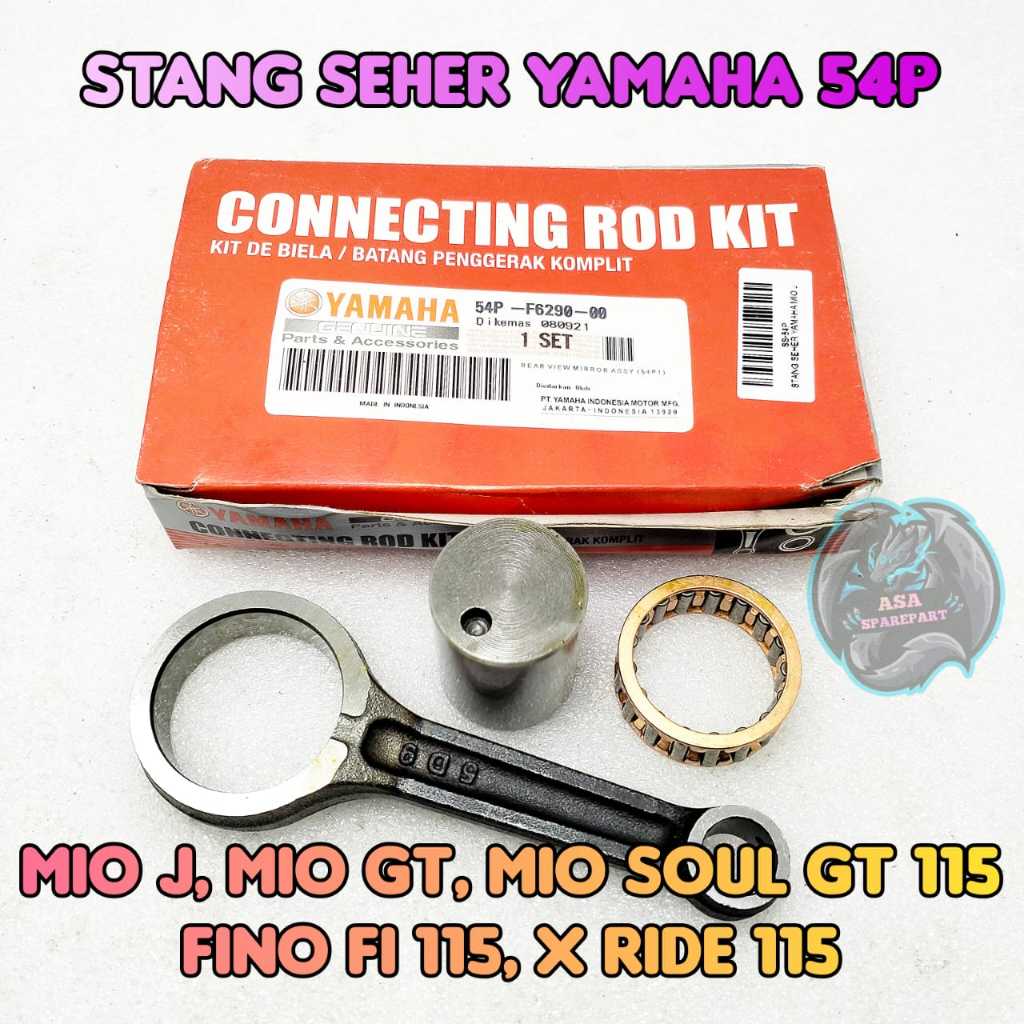 Stang Seher Set 54P Motor Yamaha Mio J , Mio GT , Soul GT 115 , Fino 115, X ride 115 Setang Piston S