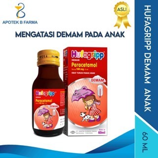 Obat Flu Demam Turun Panas Anak HUFAGRIP TMP Merah Sirup 60 ml