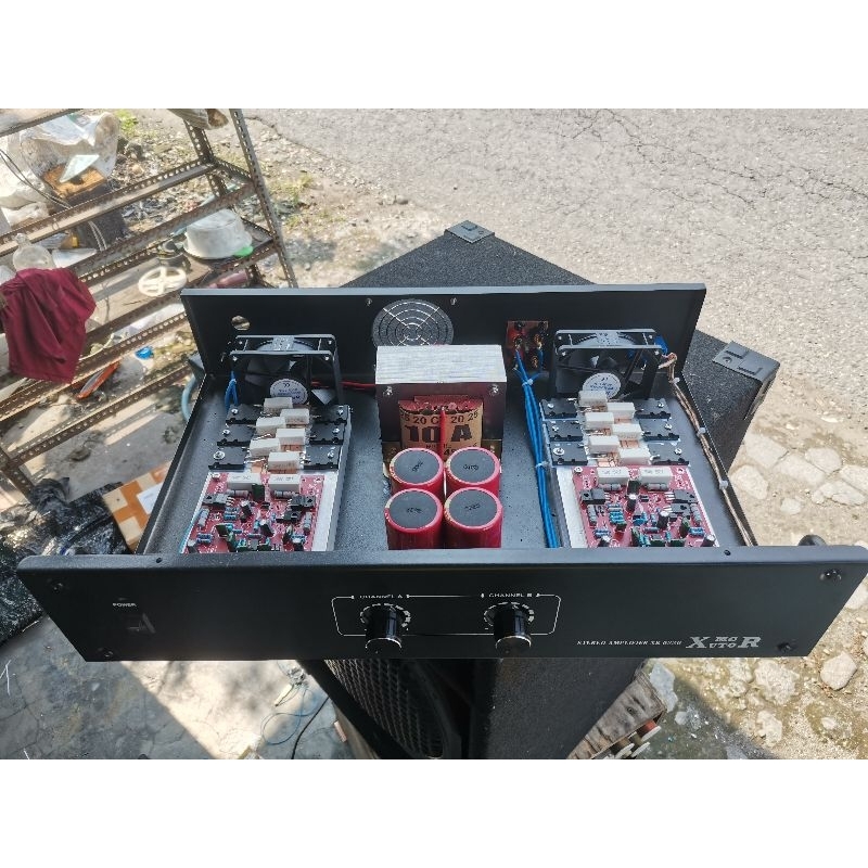 power amplifier Rakitan trafo 10A tegangan 45V CT