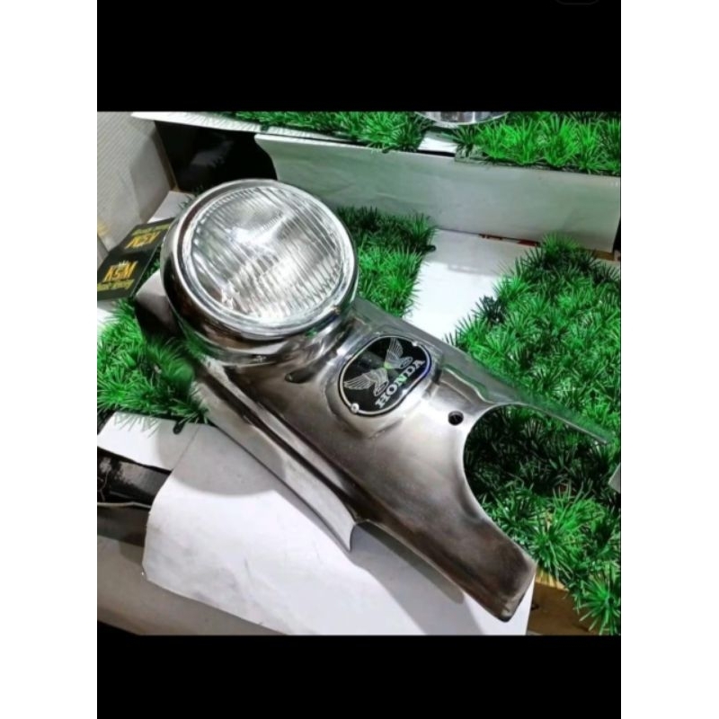 DASI LAMPU HONDA C70 / DASI LAMPU DEPAN C70 SET LAMPU BAHAN ALUMUNIUM DIRAL PNP HONDA C70