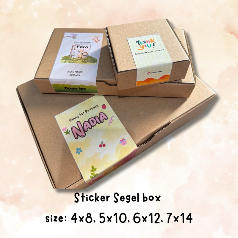 

Sticker segel box ulang tahun sticker segel box online shop