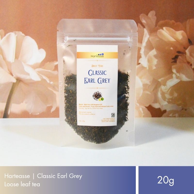 

Harteasse | Classic Earl Grey | Teh Hitam dan Bergamot Kemasan Pouch | Loose Leaf | 20g