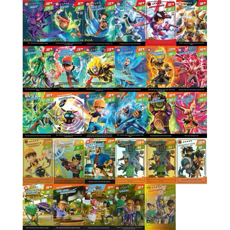 PEK FIESTA KAD BOBOIBOY MONSTA GALAXY CARD PEK FIESTA TOURNAMENT CHAMPIONSHIP 2024 2025