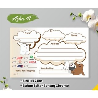 

STIKER LABEL PENGIRIMAN PAKET OLSHOP ASHA TERMURAH (PCS)