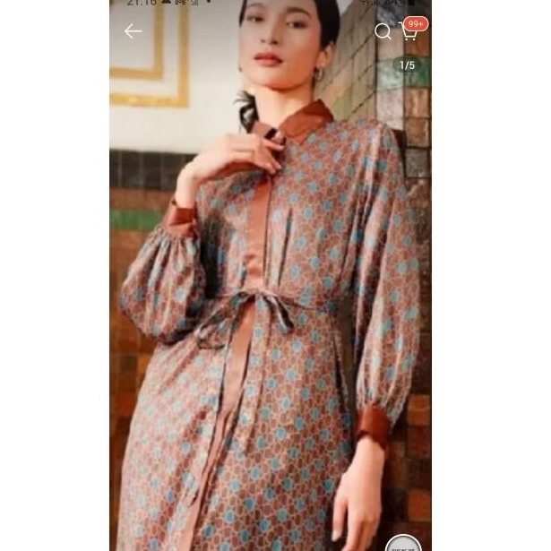 AMONA BELTED TUNIK SHIRT TERRACOTA